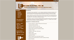 Desktop Screenshot of long-electricinc.com